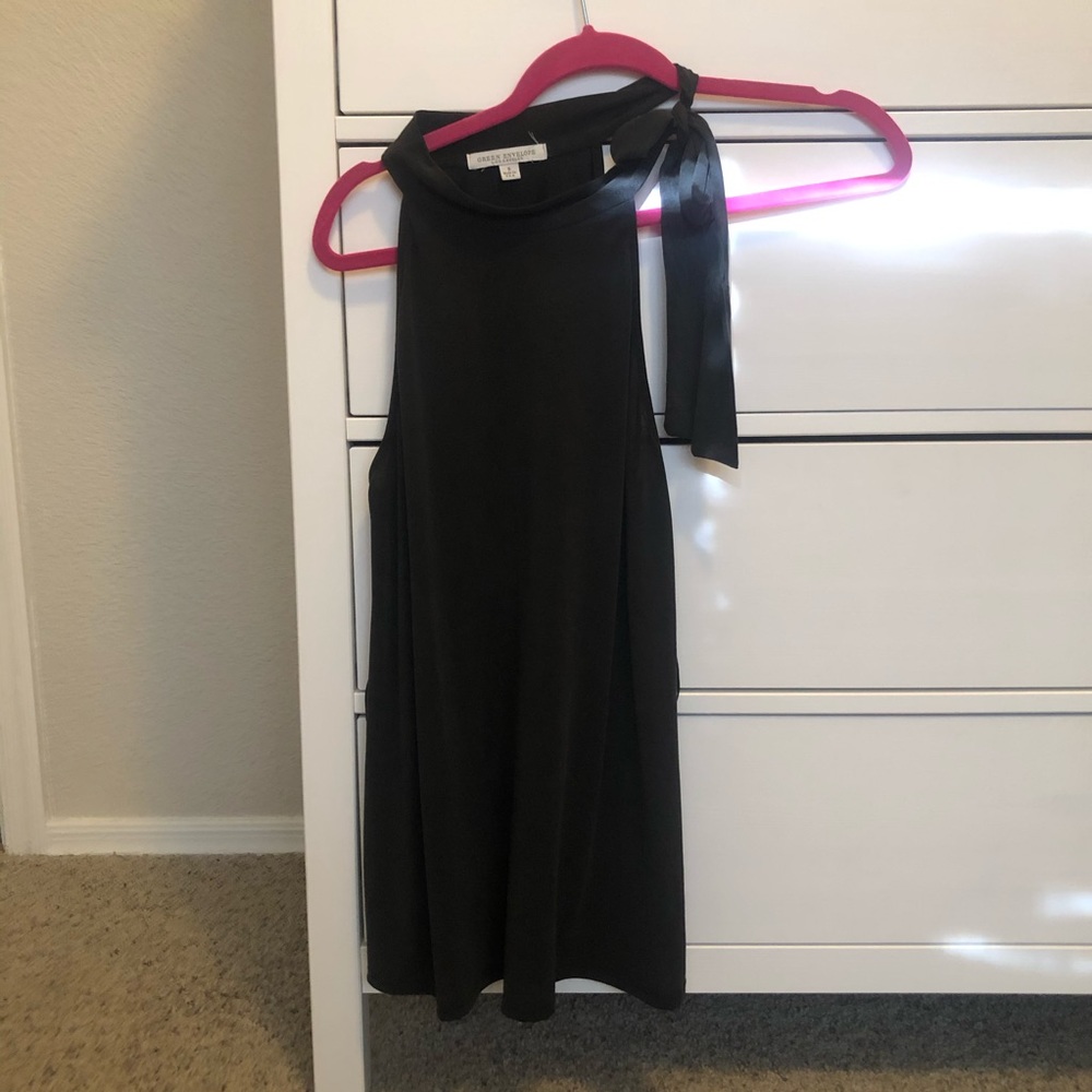 Black halter tank
